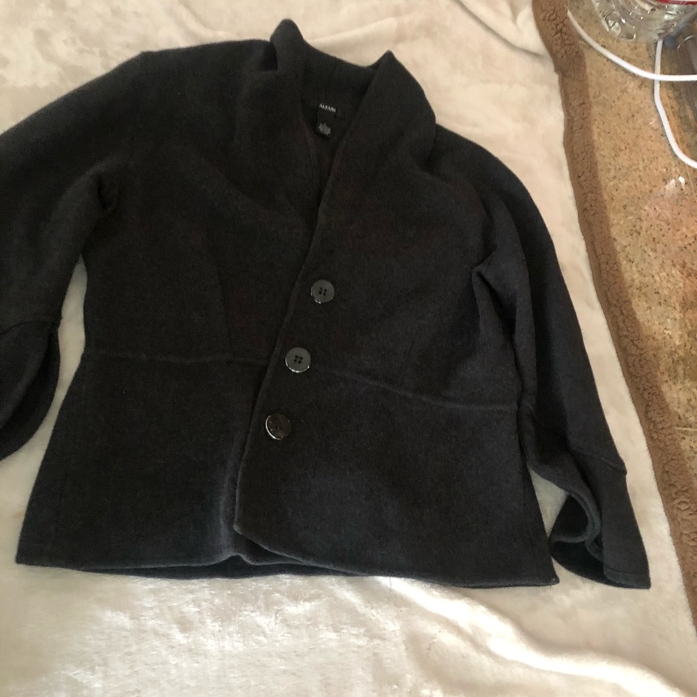 Dark grey wool- like blazer